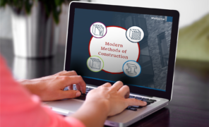 A laptop with offsite e-learning on screen